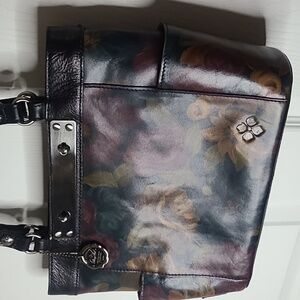 Patricia Nash Aden Floral Leather Tote Bag Like New🌺🌹🪷💐